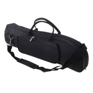 Brass |  Trumpet Gig Bag Soft Carrying C-ase with Single Shoulder Strap Brass Black