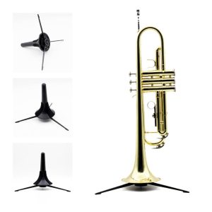 Brass |  Trumpet Tripod Holder Stand Metal Leg Detachable Portable Foldable Brass Brass