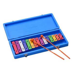 Drums & Percussion |  Muslady 15 Keys Glockenspiel Xylophone Colorful Early Educational Musical Percussion Instrument with Case Mallets for Music Sense Development Drums & Percussion Drums & Percussion