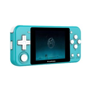 Handheld Game Consoles |  Powkiddy Q90 Game Emulator Handheld 3 Inch IPS Screen Situ Open Source System Game Console Handheld Game Consoles Blue/ White