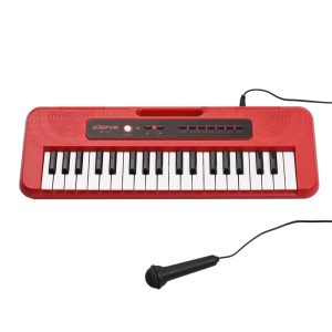 Keyboards & Pianos |  BIGFUN 37 Key Children Electronic Piano with Mini Microphone Preset 10 Demos Supports Recording Headphone/ Aux in Jack Portable Multifunction Kids Keyboard Musical Toy Gifts for Boys Girls 3+ Keyboards & Pianos Keyboards & Pianos