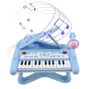 Keyboards & Pianos |  DJ201 25-Key Electronic Keyboard – Mini, Portable, High-Quality Sound, Rotatable Microphone Keyboards & Pianos Keyboards & Pianos