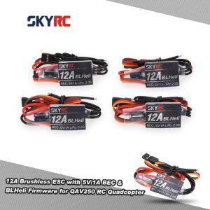 Multi Rotor Parts |  4Pcs Original SKYRC 12A Brushless ESC Electronic Speed Controller with 5V/1A BEC & BLHeli Firmware for QAV250 RC Quadcopter Multi Rotor Parts Multi Rotor Parts