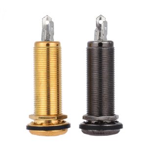 Musical Effects |  6.35mm 1/4 Inch End Pin Endpin Jack Socket Plug Mono Output Copper Material for Acoustic Electric Guitar Musical Effects Gold