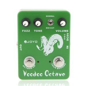 Musical Effects |  JOYO JF-12 Voodoo Octave Fuzz Effect Guitar Effect Pedal True Bypass Musical Effects Green