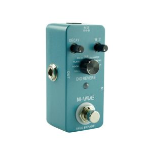 Musical Effects |  M-VAVE DIG REVERB Digital Reverb Guitar Effect Pedal 9 Reverb Types Decay & Mix Control True Bypass Full Metal Shell Musical Effects Musical Effects