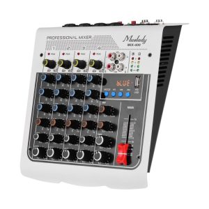 Musical Effects |  Muslady MIX-400 Professional 6-Channel Audio Mixer Mixing Console Musical Effects Musical Effects