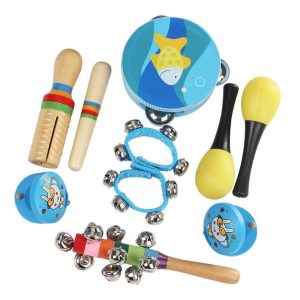 Others |  10pcs/set Musical Toys Percussion Instruments Band Rhythm Kit Musical Instruments Others