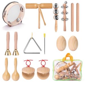 Others |  11pcs Children Hand Percussion Instruments Kit Portable Kids Music Enlightenment Musical Instruments Set Musical Instruments Others