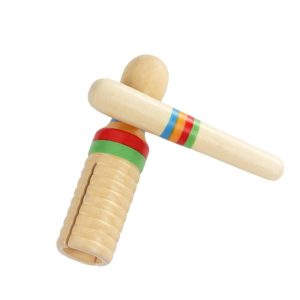 Others |  Colorful Wooden Crow Sounder Wood Guiro Kids Children Musical Toy Persussion Instrument Musical Instruments Others