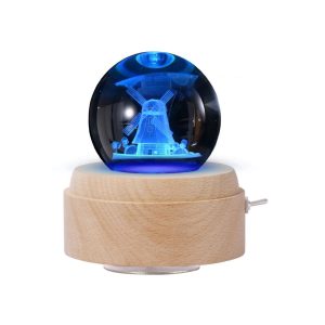 Others |  Crystal Ball Music Box Rotating Luminous LED Light Box Musical Instruments Others