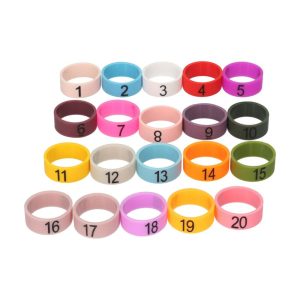 Pro Audio Equipment |  20 PCS Microphone Colored ID Rings Number 1 to 20 Multicolor Soft Silicone Ring for Distinguishing Different Microphones (Random Color) Musical Instruments Pro Audio Equipment