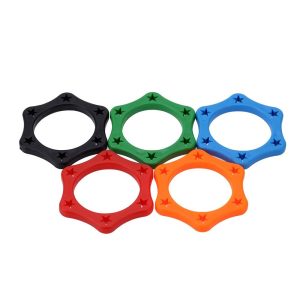 Pro Audio Equipment |  5pcs Rubber Wireless Handheld Microphone Anti-rolling Protection Ring Musical Instruments Orange + Black + Green + Blue + Red