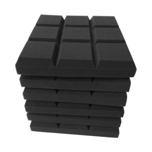 Pro Audio Equipment |  6pcs 12*12*2inch Studio Acoustic Foams Panels Sound Insulation Foam Musical Instruments Black