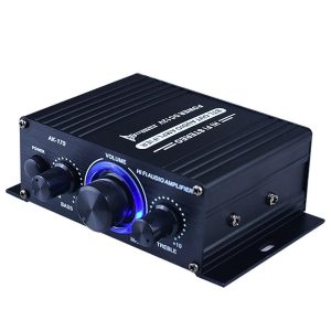 Pro Audio Equipment |  AK170 Mini Audio Power Amplifier Portable Sound Amplifier Speaker Amp for Car and Home Musical Instruments Black