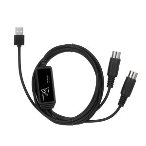 Pro Audio Equipment |  IVU CREATOR Universal MIDI Cable 5 Pin MIDI to USB Cable Converter Adapter Compatible with Various OS Musical Instruments Black