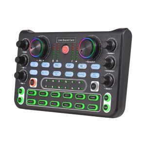 Pro Audio Equipment |  Live Sound Card Audio Mixer Recording Desktop Singing DC 5V 44.1KHz Noise Reduction Musical Instruments Pro Audio Equipment