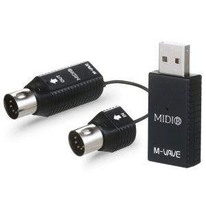 Pro Audio Equipment |  M-VAVE MS1 Mini Wireless Transmission System MIDI System MIDI Wireless Adapter Plug and Play Musical Instruments Pro Audio Equipment