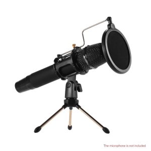 Pro Audio Equipment |  Mini Desktop Microphone Stand + Shock Mount Mic Holder + Pop Filter Kit Musical Instruments Pro Audio Equipment