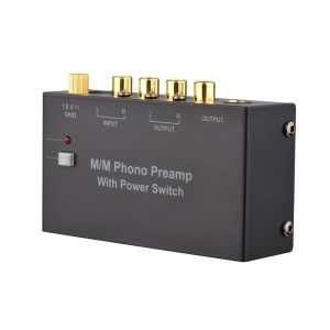 Pro Audio Equipment |  M/M Phono Preamp with Power Switch Ultra-compact Phono Preamplifier Turntable Preamp with RCA 1/4-inch TRS Interface Musical Instruments Pro Audio Equipment