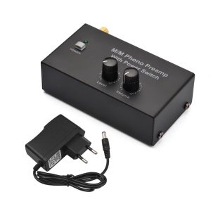 Pro Audio Equipment |  M/M Phono Preamp with Power Switch Ultra-compact Preamplifier with Level & Volume Control Musical Instruments Pro Audio Equipment