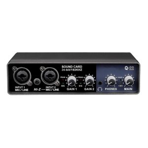 Pro Audio Equipment |  Portable Audio Interface USB Sound Card Mic Preamplifier Computers Recording Tuning Digital Mixing Equipment Musical Instruments Black