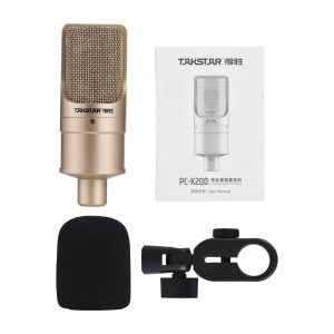 Pro Audio Equipment |  TAKSTAR PC-K200 Condenser Microphone – Superior Sound for Recording and Podcasting Musical Instruments Pro Audio Equipment