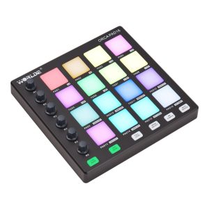 Pro Audio Equipment |  WORLDE MIDI Controller Beat Maker Machine Portable Mini MIDI Controller Pad USB for Beginner Music Production Musical Instruments Pro Audio Equipment