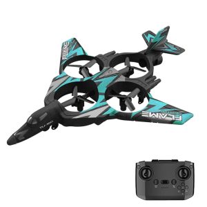 RC Airplane |  2.4Ghz Remote Control Foam Airplanes Stunt Spray Drone with LED Lights RC Airplane Black And Orange