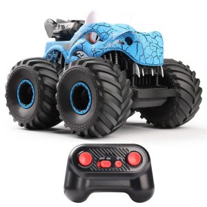 RC Car |  1:16 2.4Ghz 4WD Spray Remote Control Off-Road Stunt Car with Lights Sound Rechargeable Electric Toy Car RC Car Blue