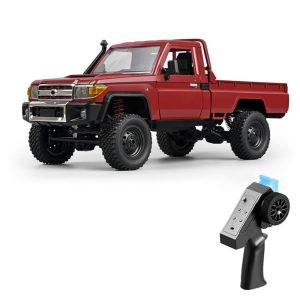 RC Car |  2.4Ghz 1:12 Remote Control Crawler Pickup Remote Control Car with Controllable Headlights RC Car Burgundy