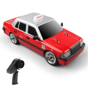 RC Car |  2.4GHz Remote Control Racing Car with Drift Tires Lights Rechargeable Remote Control Taxi RC Car RC Car