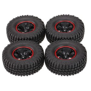 RC Car Parts |  4Pcs AUSTAR AX-3020B 1.9 Inch 103mm 1/10 Scale Tires with Wheel Rim for 1/10 D90 SCX10 CC01 RC Rock Crawler RC Car Parts RC Car Parts