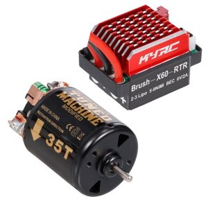 RC Car Parts |  540 Brushed Motor RC Crawler Motor 55T 3-Slot and 60A ESC RC Car ESC Brushed Electric Speed Controller 6V/2A BEC for 1/10 RC Car RC Car Parts RC Car Parts