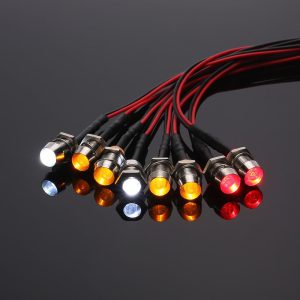 RC Car Parts |  8 LED Light Kit 2 White 2 Red 4 Yellow Replacement for 1/10 1/8 TRX HSP Redcat RC4WD Tamiya Axial SCX10 D90 HPI Remote Control Car RC Car Parts 2 White/ 2 Red/ 4 Yellow