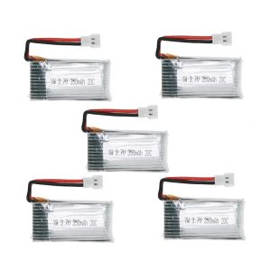 RC Quadcopter Parts |  5Pcs 3.7V 350mAh 20C Lipo Battery Kit for JJR/C H6C H6D Hubsan H107C Fayee FY801 RC Quadcopter RC Quadcopter Parts RC Quadcopter Parts