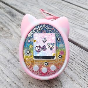 RC Robot |  Protective Cover Shell Silicone Case Pet Game Machine Cover for Tamagochi Cartoon Electronic Pet Game Machine RC Robot Pink