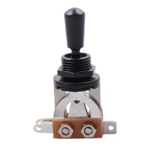 Strings |  3 Way Short Straight Guitar Toggle Switch Pickup Selector Musical Instruments Black/ Gold/ Silver