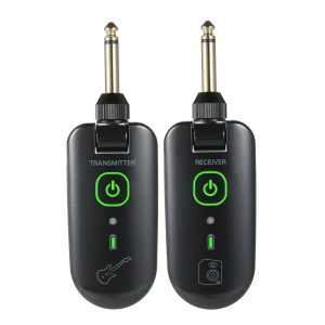 Strings |  double W3 Portable UHF Wireless Guitar Transmitter and Receiver Set Musical Instruments Black / Blue / Green / Gray / Pink