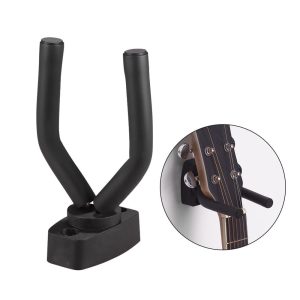 Strings |  Wall Mount Guitar Hanger Hook Holder Keeper Musical Instruments Black