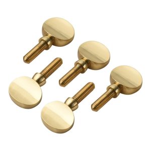 Woodwinds |  5pcs Brass Sax Neck Tightening Screws Saxophone Replacement Parts Copper Attachment Neck Receiver Tightening Attach Screw Universal for Soprano Alto Tenor Saxophone Musical Instruments Gold