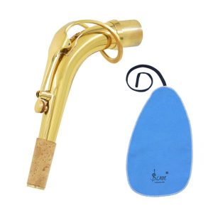 Woodwinds |  Alto Saxophone Sax Bend Neck Brass Material 24.5mm with Cleaning Cloth Cork Grease Saxophone Accessory Musical Instruments Gold