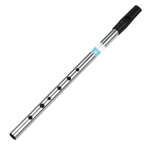 Woodwinds |  Irish Whistle Flute Key of D 6 Holes Flute Wind Musical Instruments for Beginners Intermediates Experts Musical Instruments Silver/ Gold