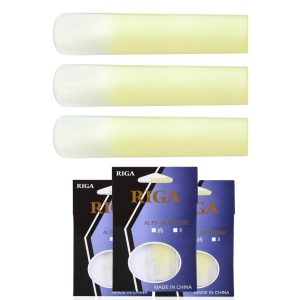 Woodwinds |  RIGA 3pcs Alto Saxophone Reeds Sax Resin Reed Saxophone Accessories Strength 1.5 Musical Instruments Woodwinds