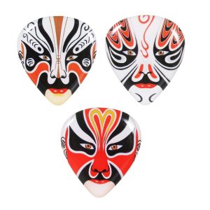 Strings |  3Pcs ABS Guitar Picks with Peking Opera Mask Ukulele Finger Picks Musical Instrument Accessory Musical Instruments Strings