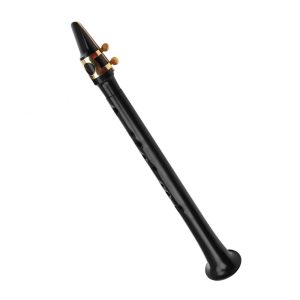 Woodwinds |  Black Pocket Sax Portable Mini Saxophone Key of C Little Plastic Saxophone Musical Instruments Black/ White