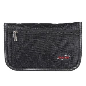 Brass |  Durable Trombone Euphonium Trumpet Mouthpiece Pouch Bag with 4 Soft Compartments Black Brass Black