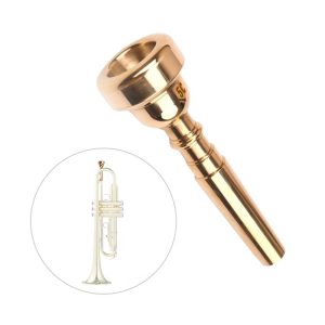 Brass |  Trumpet Mouthpiece Musical Instrument Accessories Gold Plated 5C Brass Brass