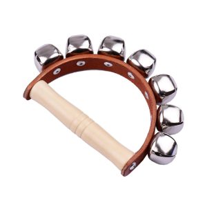 Drums & Percussion |  Handbell Hand Bells with 5pcs Jingle Bells Wood Handle Musical Instrument Toy for Music Class Drums & Percussion Drums & Percussion