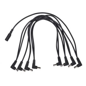 Pro Audio Equipment |  JOYO CM-26 Guitar Effects Power Cable Splitter Cord 8 Ways Daisy Chain for DC 9V Guitar Bass Effects Musical Instruments Black